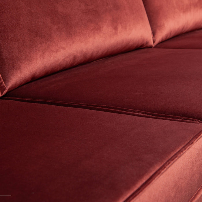 WOOOD Rodeo 3-zitsbank - Velvet -  Chestnut