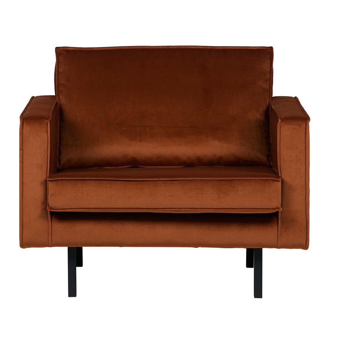 WOOOD Rodeo Fauteuil - Velvet - Roest