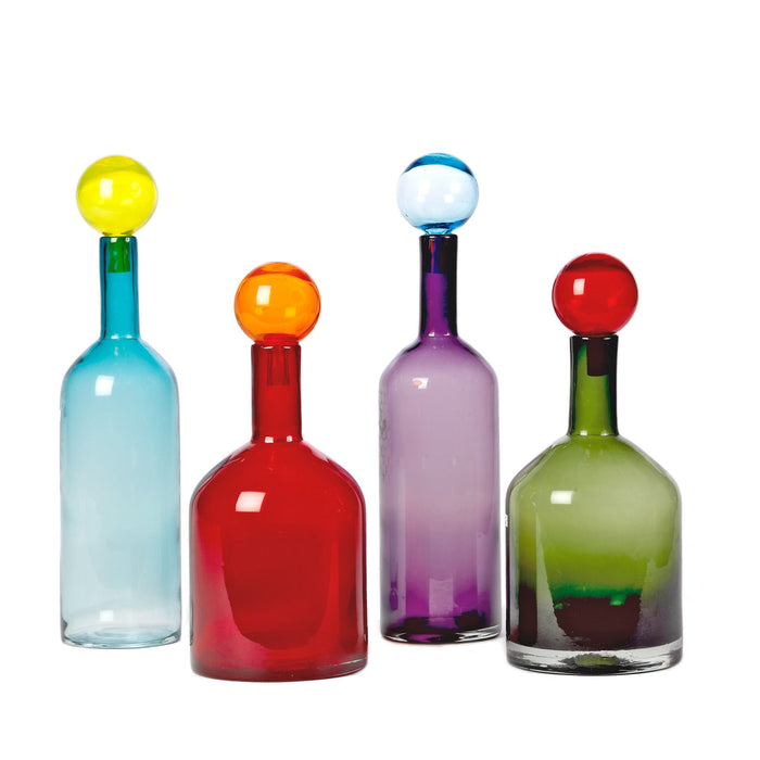 POLSPOTTEN Bubbles & Bottles Multi Karaffen Set van 4
