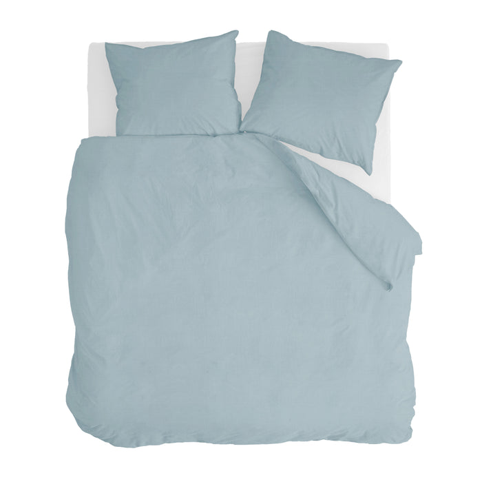 Walra Vintage Cotton Dekbedovertrek 240 x 220/240 cm - Jeans Blauw