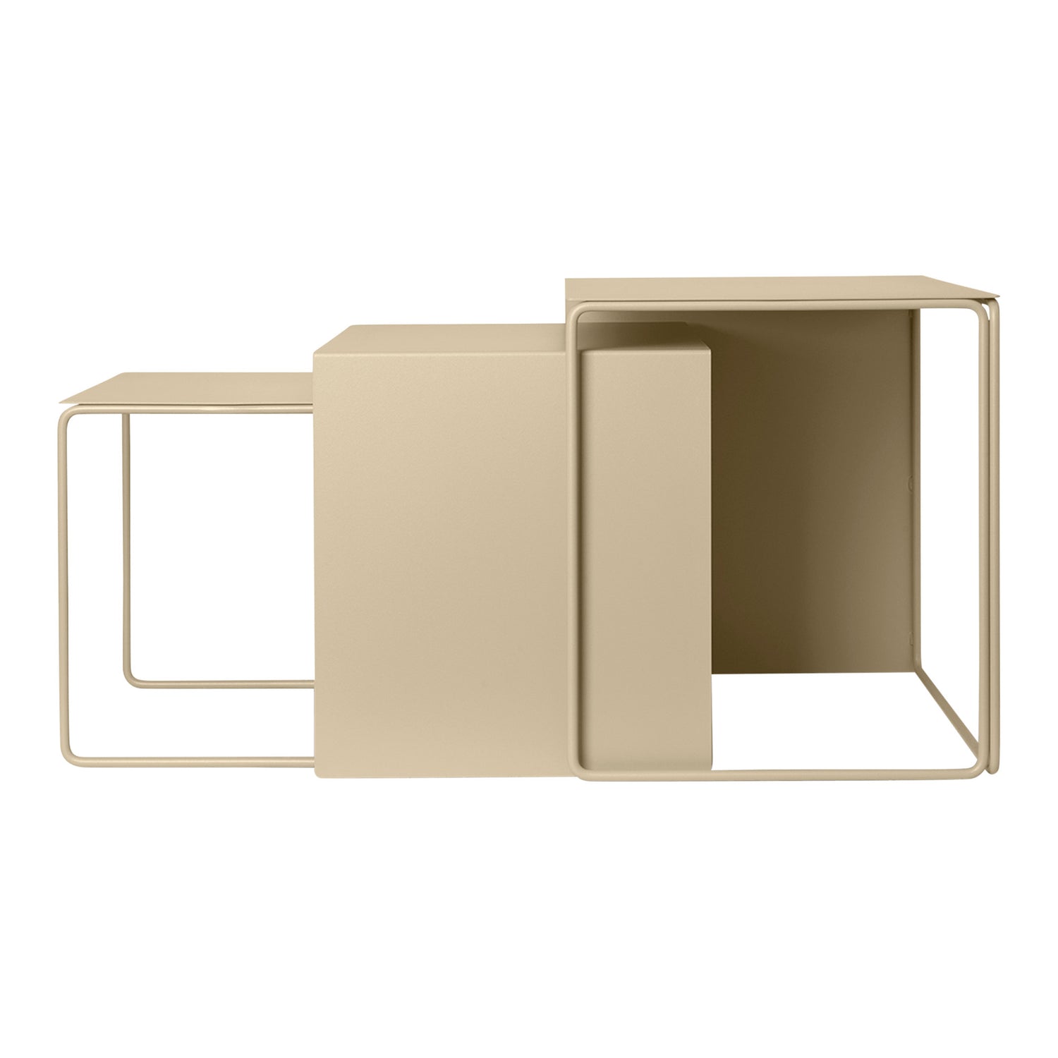 Ferm Living Cluster Bijzettafel - Cashmere - Set van 3