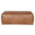 WOOOD Rodeo Poef - Eco-leder - Cognac