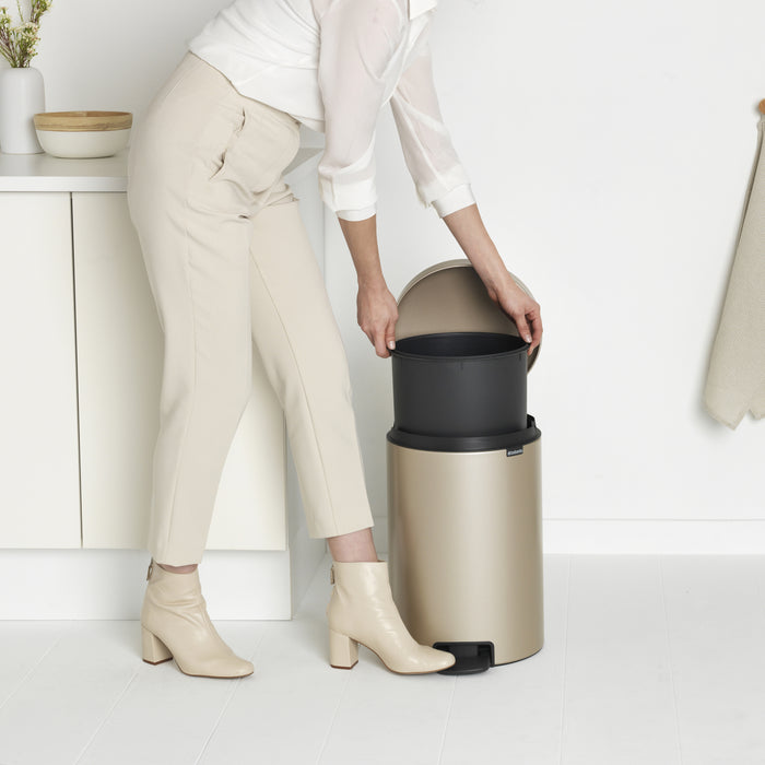 Brabantia NewIcon Pedaalemmer 20 L - Metallic Gold