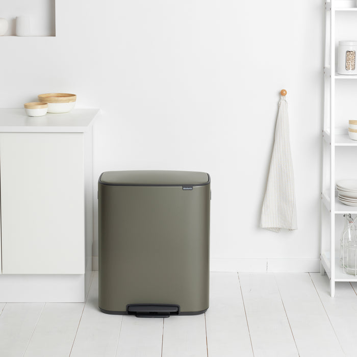 Brabantia Bo Pedaalemmer 60 Liter - Platinum