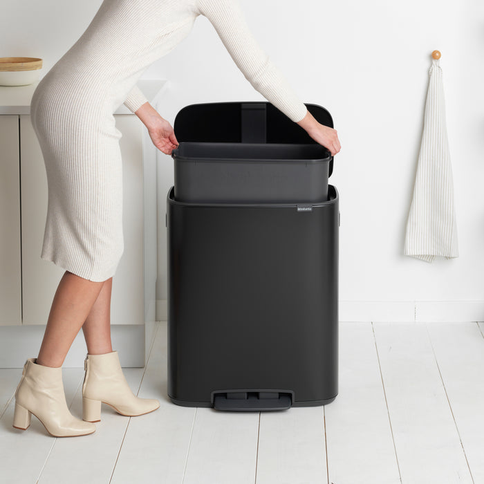Brabantia Bo Pedaalemmer 60 Liter - Matt Black