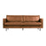 WOOOD Rodeo Classic 2,5-zitsbank - Eco-leder -  Cognac
