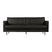 WOOOD Rodeo Classic 2,5-zitsbank - Eco-leder -  Zwart