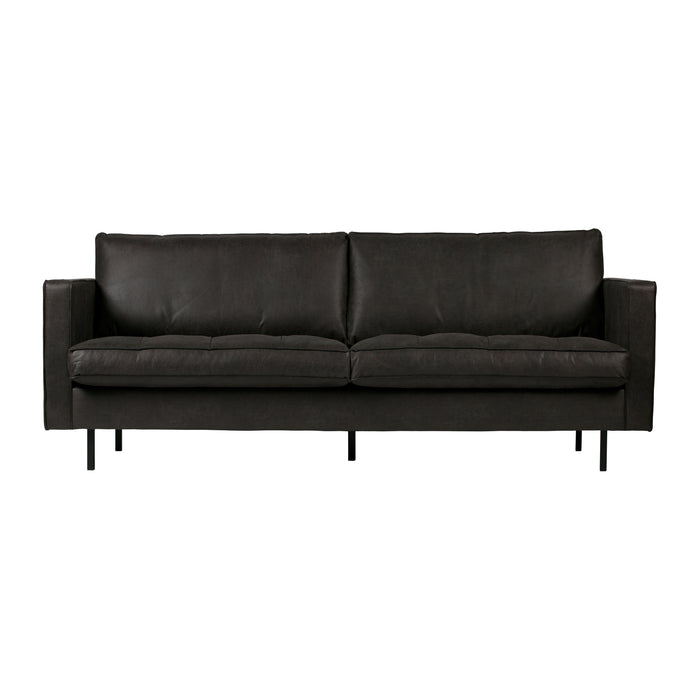 WOOOD Rodeo Classic 2,5-zitsbank - Eco-leder -  Zwart