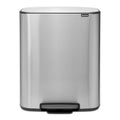 Brabantia Bo Pedaalemmer 60 Liter (2x30 liter) - Matt Steel