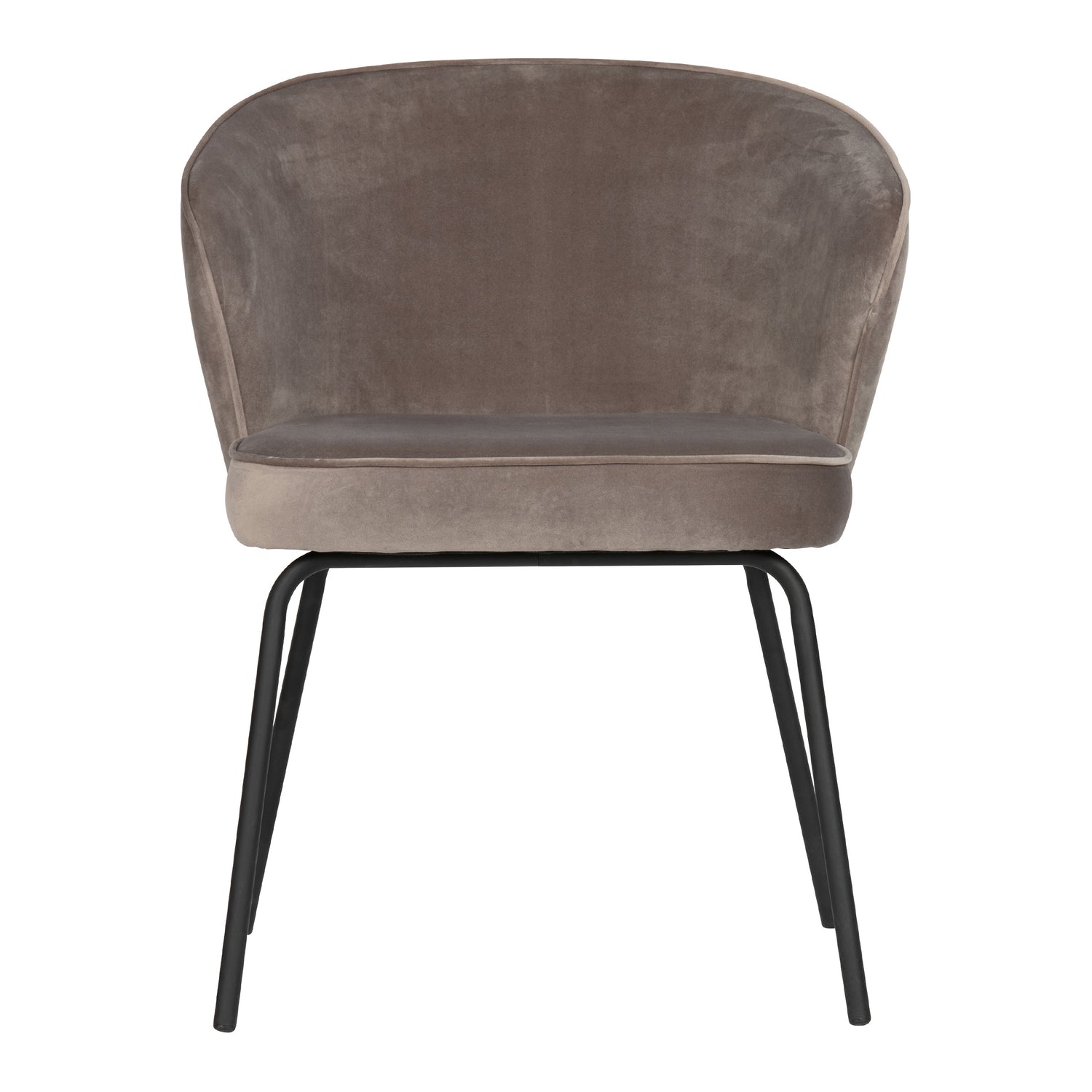 WOOOD Admit Eetkamerstoel - Fluweel Khaki