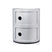 Kartell Componibili  Kast - 2 Modules - Mat Zilver