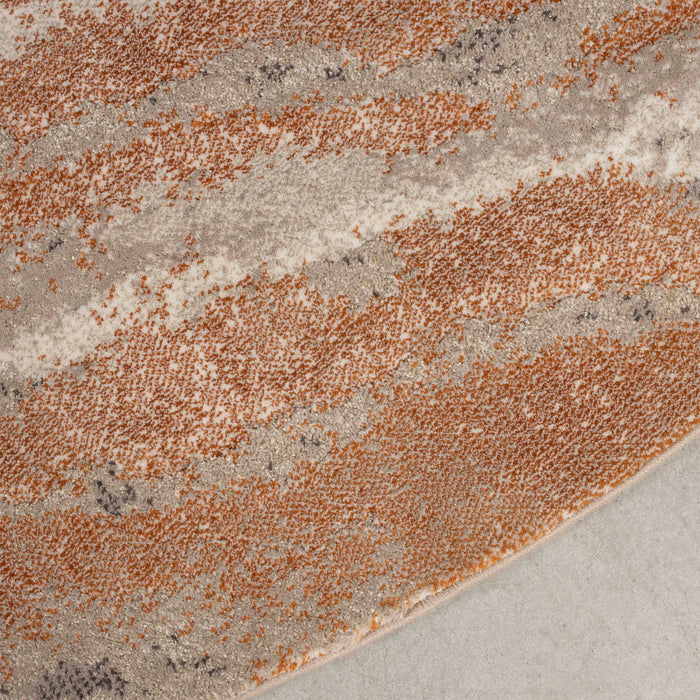 Zuiver Solar Vloerkleed Ø 200 cm - Terra/Grijs