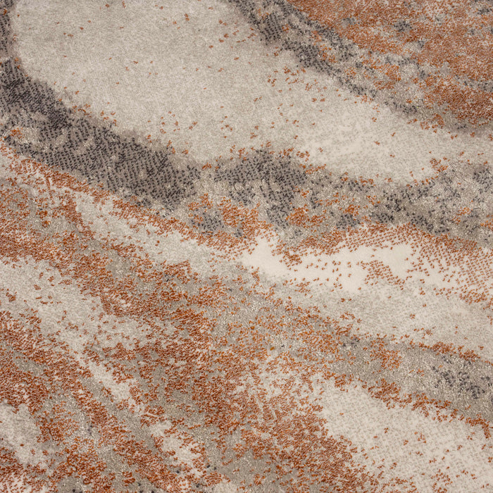 Zuiver Solar Vloerkleed Ø 240 cm - Terra/Grijs