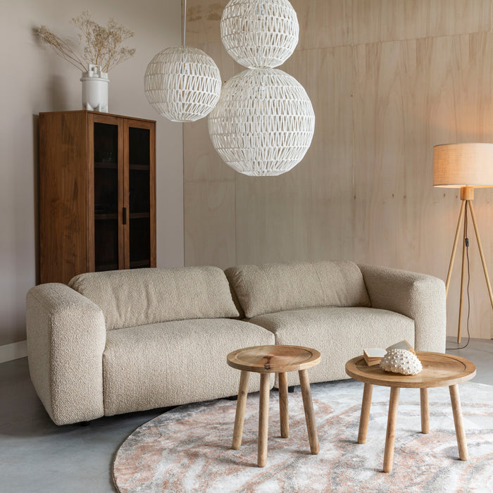 Zuiver Solar Vloerkleed Ø 240 cm - Terra/Grijs