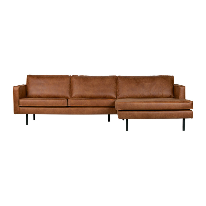 WOOOD Rodeo Chaise Longue Rechts - Eco-leder -  Cognac