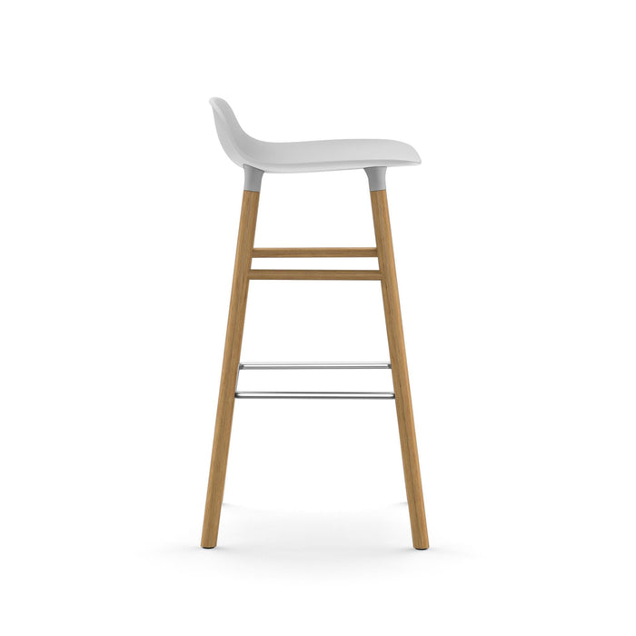 Normann Copenhagen Form Barkruk Low 75 cm - Eiken - Wit