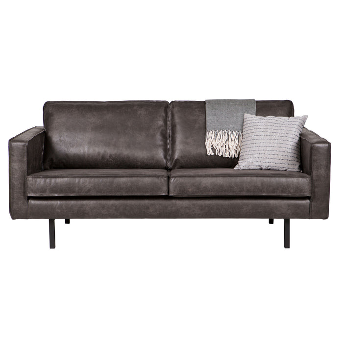 WOOOD Rodeo 2,5-zitsbank - Eco-leder -  Zwart