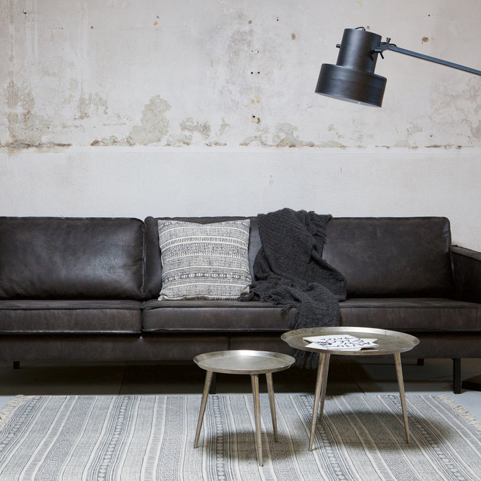 WOOOD Rodeo 3-zitsbank - Eco-leder -  Zwart