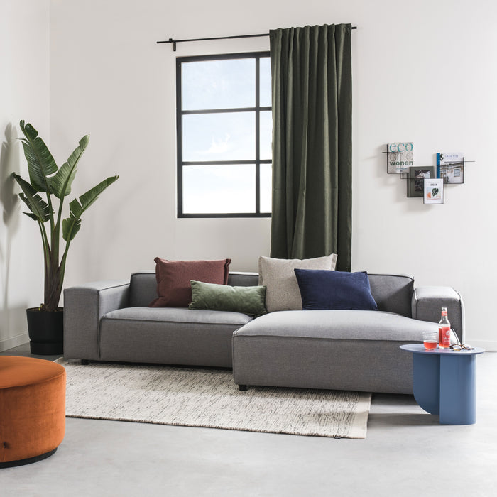 by fonQ Chunky Hoekbank met Chaise Longue Rechts - Grijs