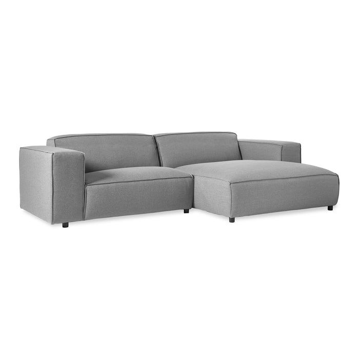 by fonQ Chunky Hoekbank met Chaise Longue Rechts - Grijs