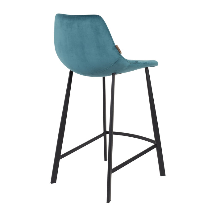 Dutchbone Franky Velvet Barkruk