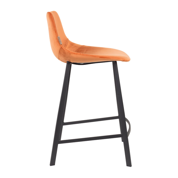 Dutchbone Franky Velvet Barkruk