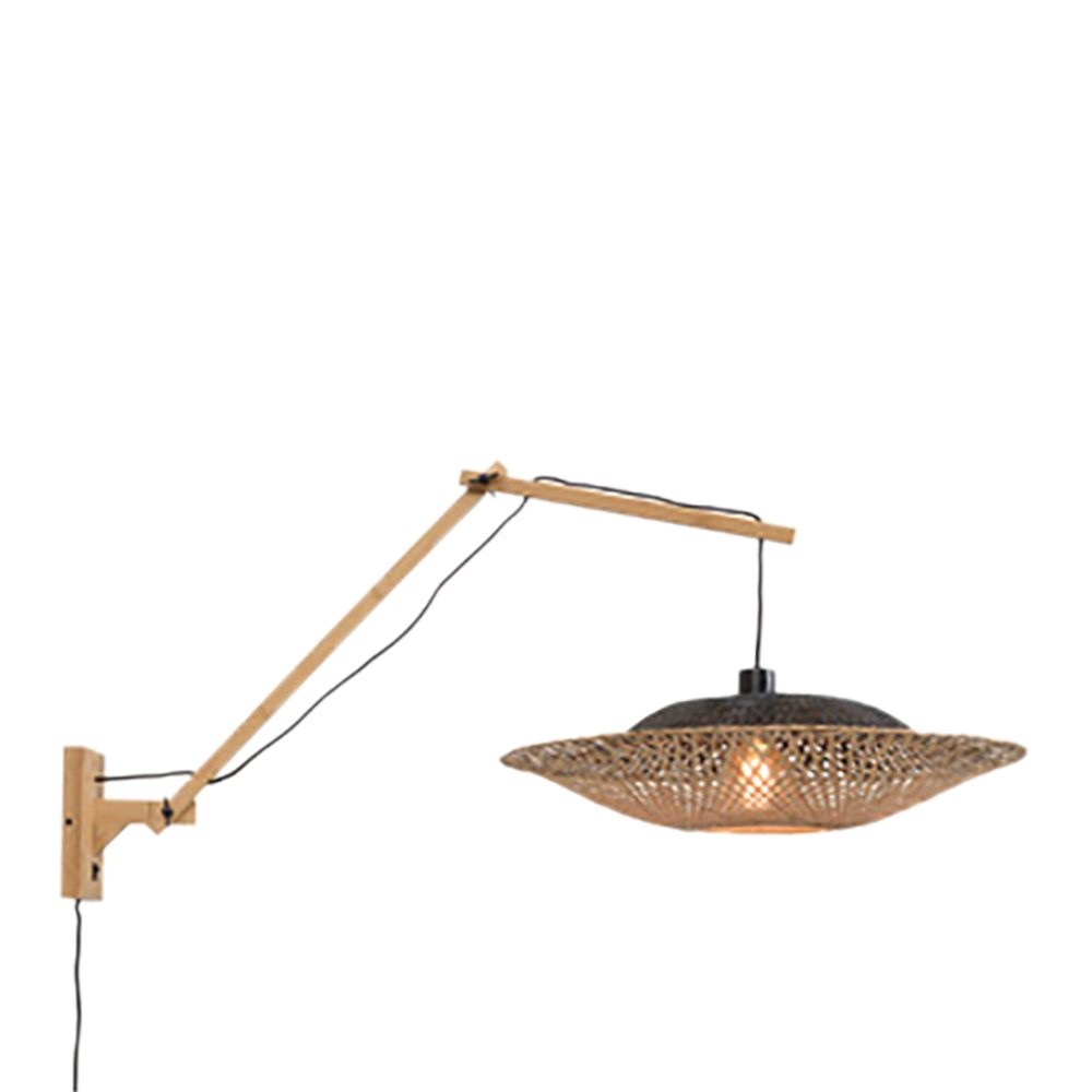 GOOD&MOJO Kalimantan Wandlamp met Arm - Ø60cm - Naturel