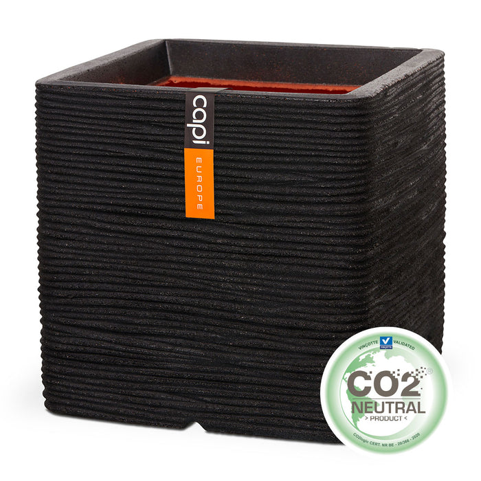 Capi Europe Nature Rib Vierkant Bloempot 40 x 40 cm