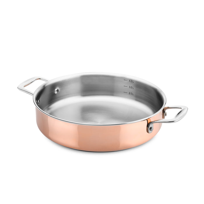 DUCQ braadpan koper Ø28cm (ook inductie)
