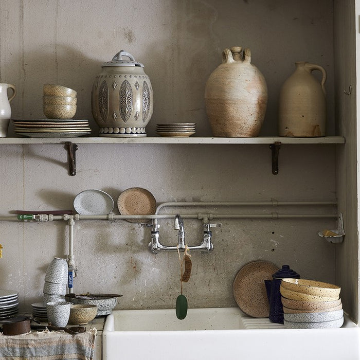 HKliving Gradient Ceramics Diep Bord Ø 21,5 cm - Set van 2