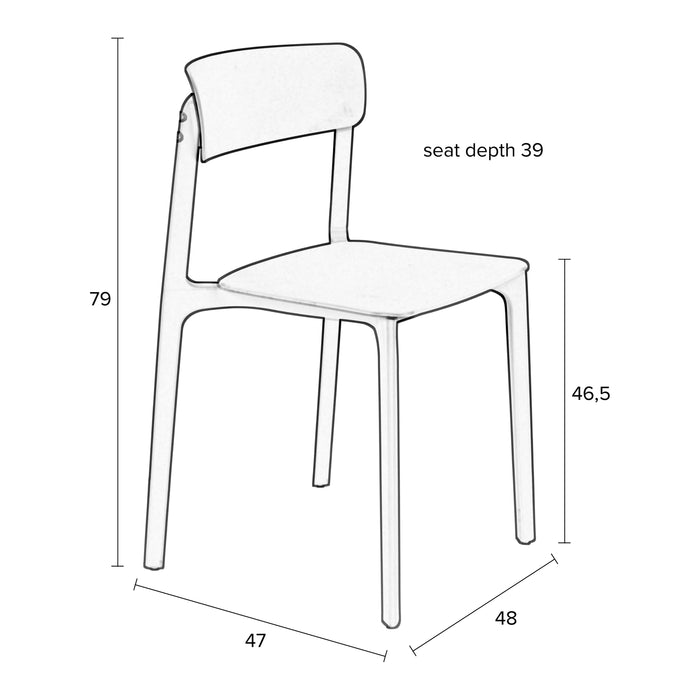 by fonQ basic Soren Eetkamerstoel - Beige