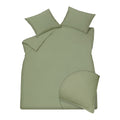 Vandyck Washed Cotton Dekbedovertrek 240 x 200/220 cm - Smoke Green