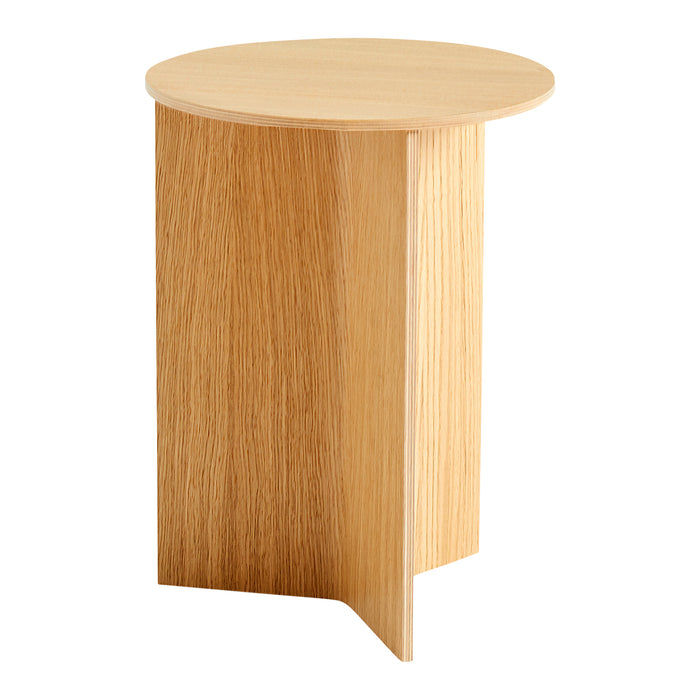 HAY Slit Table Wood Round Bijzettafel -  Ø 35 cm - Oak