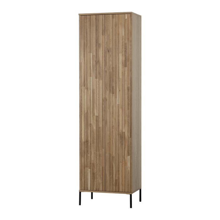 WOOOD New Gravure Hoge Opbergkast B 60 cm - Eiken - Naturel