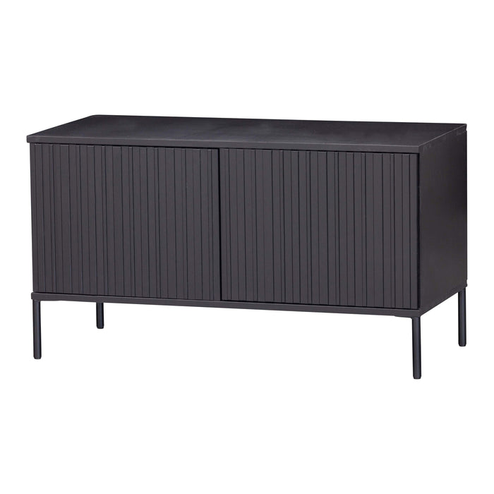 WOOOD New Gravure Tv-meubel B 100 cm - Grenen - Zwart