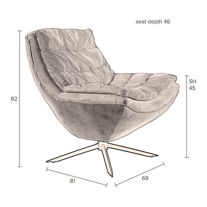 Dutchbone Vince Fauteuil