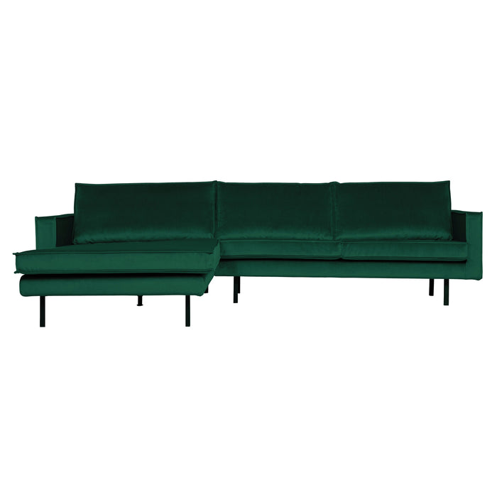 WOOOD Rodeo Chaise Longue Links - Velvet -  Green Forest