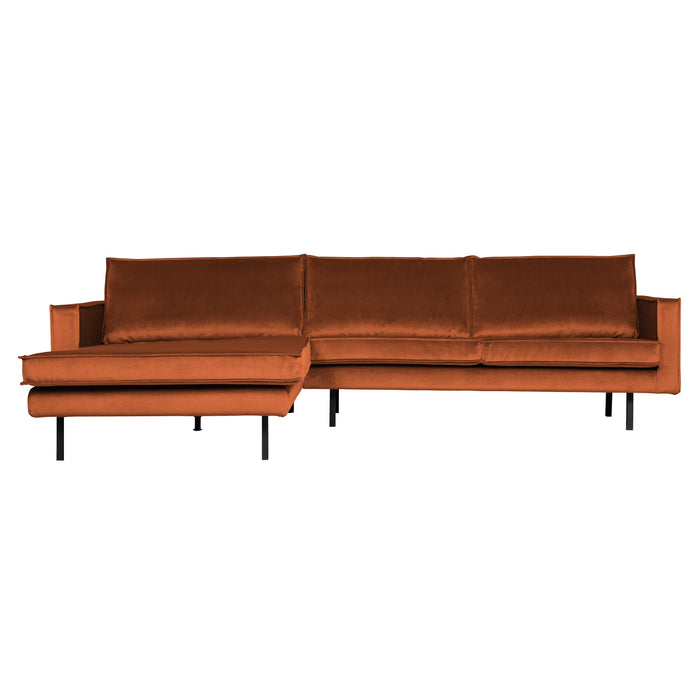 WOOOD Rodeo Chaise Longue Links - Velvet -  Roest