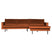 WOOOD Rodeo Chaise Longue Rechts - Velvet -  Roest