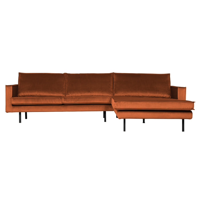 WOOOD Rodeo Chaise Longue Rechts - Velvet -  Roest