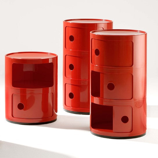 Kartell Componibili Kast - 3 Modules - Rood