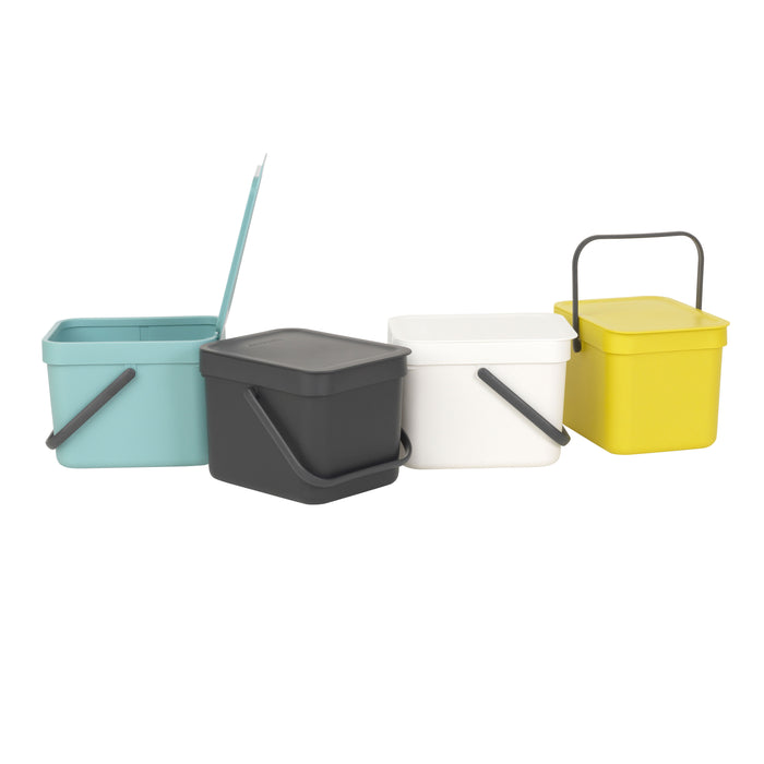 Brabantia Sort & Go Afvalemmer 6 L - Lichtblauw