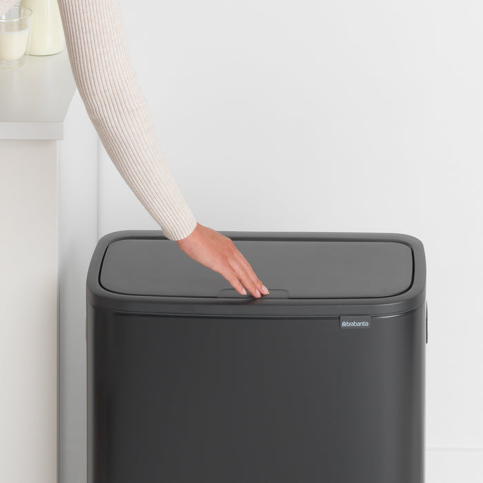 Brabantia Bo Touch Bin Afvalemmer 2 x 30 L - Zwart