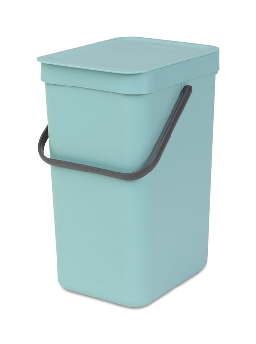 Brabantia Sort & Go Afvalemmer / Opberger 16 L - Lichtblauw