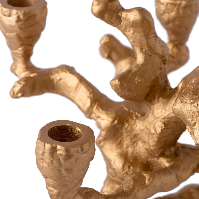 POLSPOTTEN Apple Tree Kandelaar S - Goud