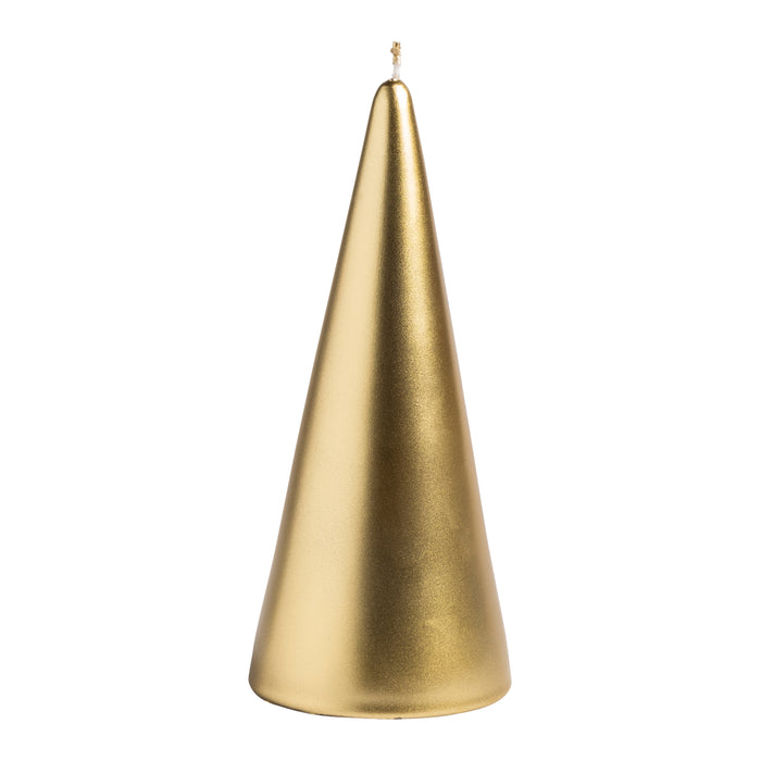 &k amsterdam Cone Gold Kaars - Medium