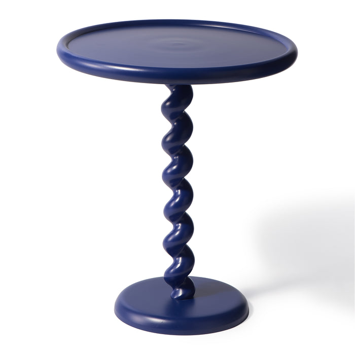 POLSPOTTEN Twister Bijzettafel - Kobaltblauw