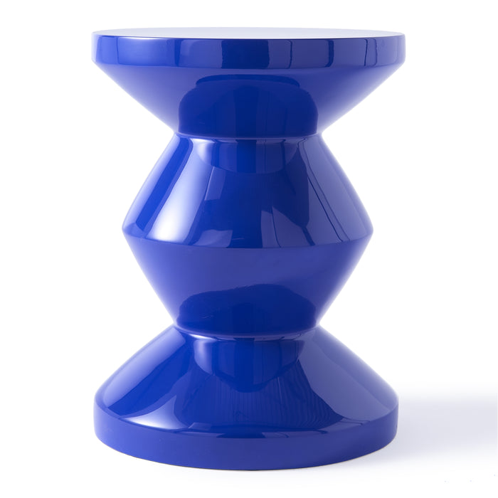POLSPOTTEN Zig Zag Bijzettafel - Kobaltblauw