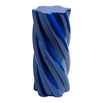 &k amsterdam Pillar Marshmallow Bijzettafel H 55 cm - Blauw
