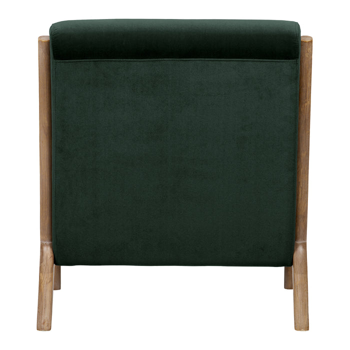 Woood Mark Fauteuil - Fluweel Flesgroen